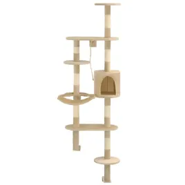 nascienny-drapak-dla-kota-z-sizalowymi-slupkami-194-cm-bezowy