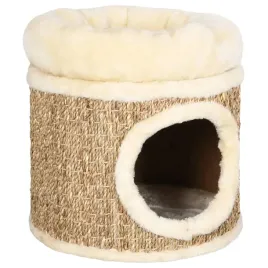 domek-dla-kota-z-luksusowa-poduszka-33-cm-trawa-morska