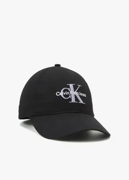 Czarna czapka z daszkiem Calvin Klein Jeans Monogram