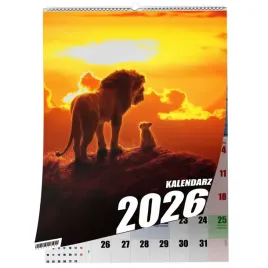 kalendarz-a3-krol-lew-13-stronny-zaznaczone-swieta-scienny