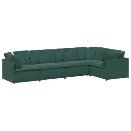 sofa-modulowa-z-poduszkami-aksamitna-ciemnozielona