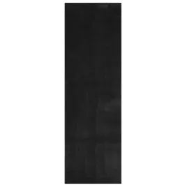 dywan-huarte-z-krotkim-wlosiem-czarny-80x250-cm
