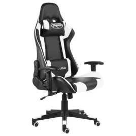 obrotowy-fotel-gamingowy-bialy-pvc