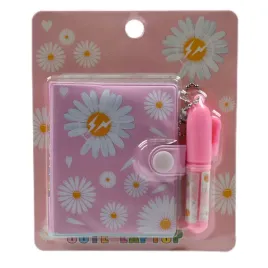 mini-notes-z-dlugopisem-kwiat-stokrotka-zeszyt-dla-dzieci-rozne-kolory