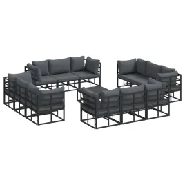 zestaw-sof-na-ogrod-z-poduszka-13-pcs-czarny-aluminium