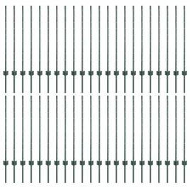 slupki-ogrodzeniowe-44-pcs-zielony-140-cm-stal