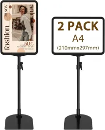stojak-na-plakaty-a4-regulowany-dwustronny-ekspozytor-reklama-menu-2szt