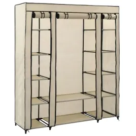 szafa-z-przegrodami-i-drazkami-kremowa-150x45x176-cm-tkanina