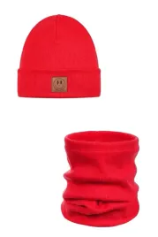 komplet-czapka-i-komin-smile-bawelna-red-48-52