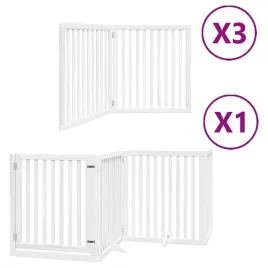 skladana-bramka-dla-psa-z-drzwiami-10-paneli-biala-800-cm