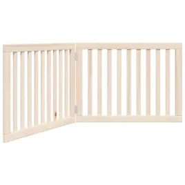 bramka-dla-psa-skladana-2-panele-160-cm-drewno-topolowe