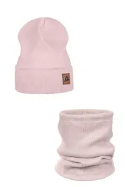 komplet-wiosenny-czapka-i-komin-bawelna-powder-pink
