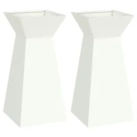 donica-slupowa-2-pcs-bialy-35-x-35-x-73-cm-stal