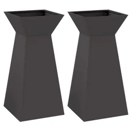 donica-slupowa-2-pcs-czarny-35-x-35-x-73-cm-stal