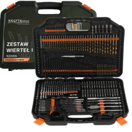 kraft-zestaw-wiertel-hss-i-bitow-246-elementow-otwornice-walizka-komplet