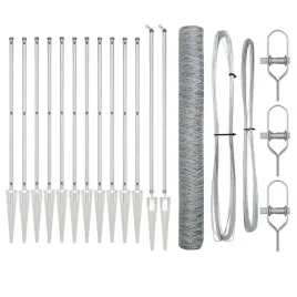 ogrodzenie-z-slupkami-srebrny-1-4-x-10-m-stal-pokryta-pcv