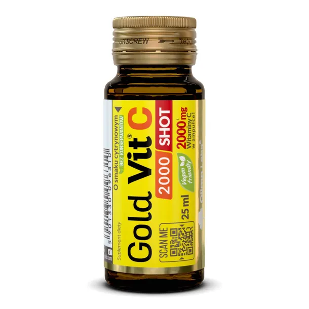 Olimp Gold-Vit C 2000 shot smak cytrynowy 25 ml