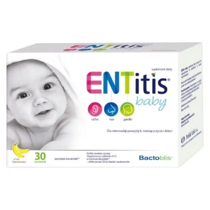 ENTITIS BABY smak bananowy 30 saszetek