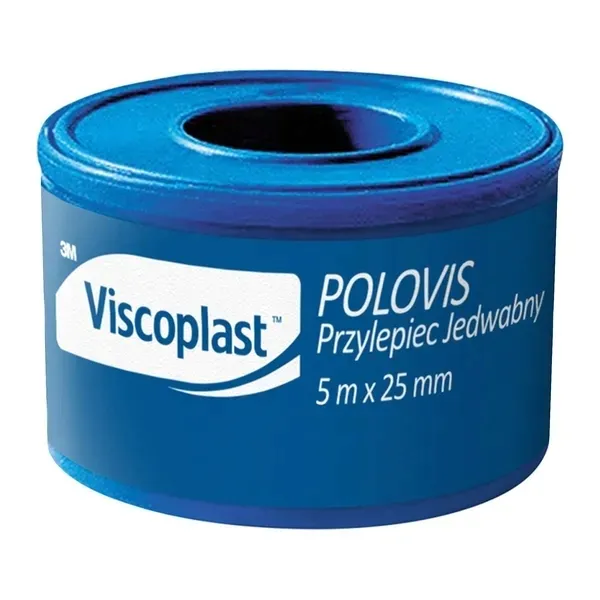 Viscoplast POLOVIS Przylepiec jedwabny, wodoodporny 5m x 25mm 1 sztuka