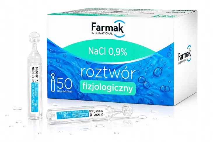 Farmak NaCl 0,9% sól fizjologiczna 50 ampułek x 5 ml