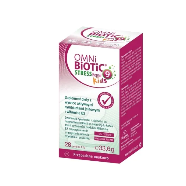 Omni Biotic Stress Repair 9 Kids - psychobiotyk dla dzieci 28 saszetek