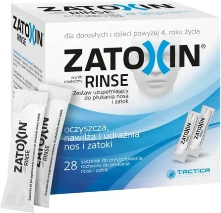 ZATOXIN RINSE Zestaw uzupełniający do płukania 28 saszetek
