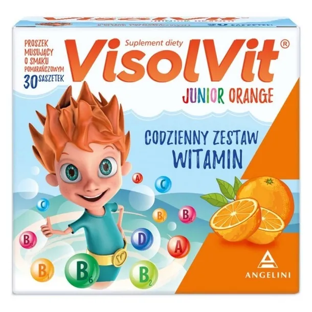 VisolVit Junior orange granulki musujące 30 saszetek
