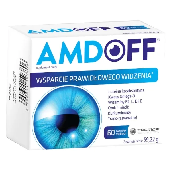 AMDOFF wsparcie prawidłowego widzenia 60 kapsułek