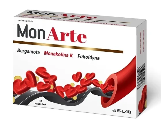 MonArte 30 kapsułek Bergamota Monakolina K Cholesterol