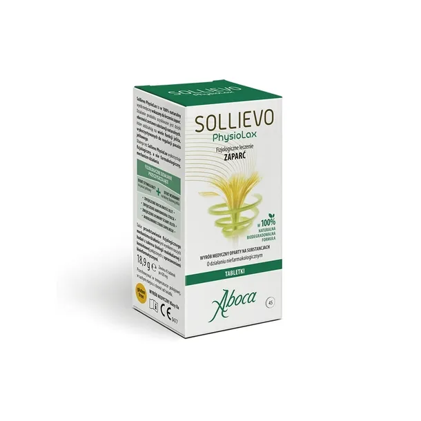 Aboca Sollievo Physiolax leczenie zaparć 45 tabletek