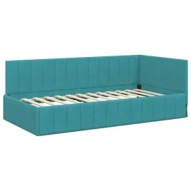 rama-lozka-naroznego-z-zaglowkiem-turkusowy-90-x-190-cm-aksamit