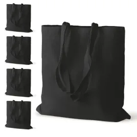 torba-bawelniana-38x42-cm-czarna-145g-dlugie-ucho-5-szt-na-ramie-zakupy-eko