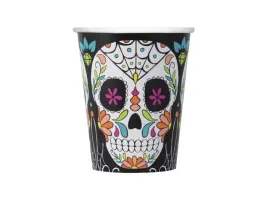 kubeczki-papierowe-na-halloween-meksykanska-czaszka-266-ml-8-szt