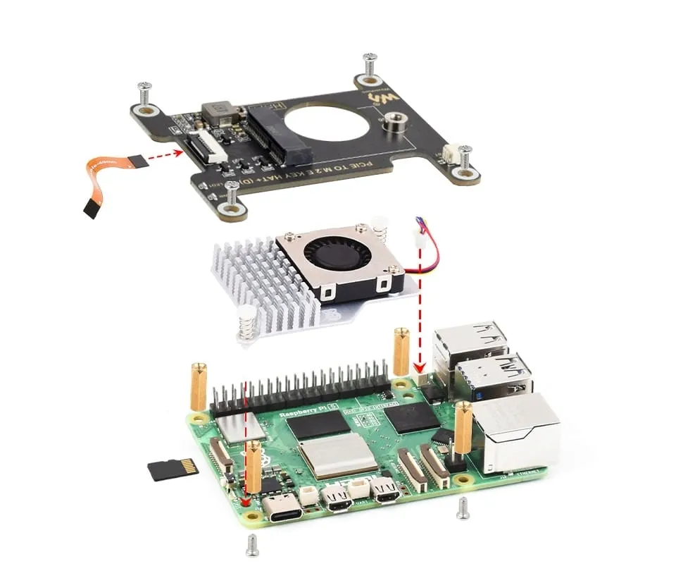 plytka-pcie-m-2-e-key-hat-d-dla-raspberry-pi-5-waveshare