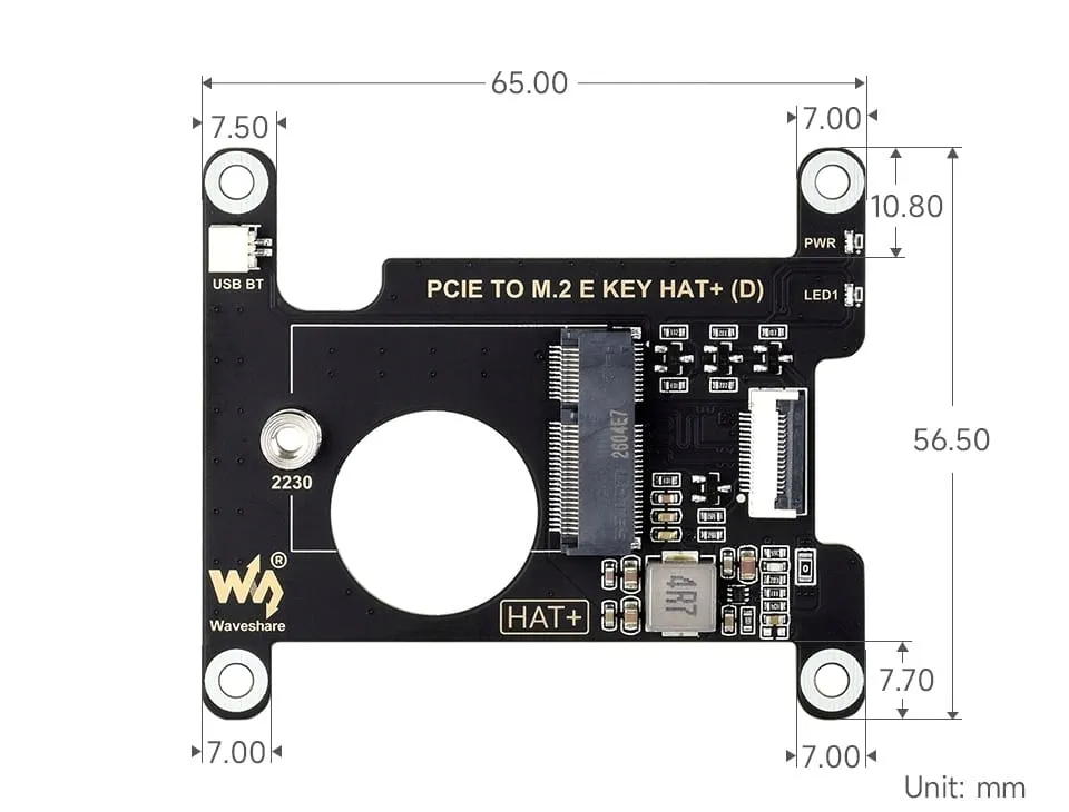 plytka-pcie-m-2-e-key-hat-d-dla-raspberry-pi-5-waveshare
