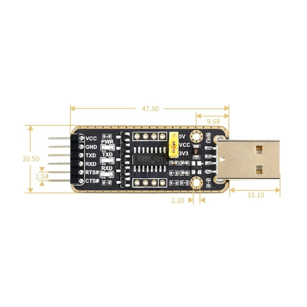 konwerter-ch343g-usb-uart-usb-a-stan-nowy