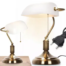 lampka-biurkowa-vintage-bankierska-nocna-bialy-szklany-abazur-retro-e27