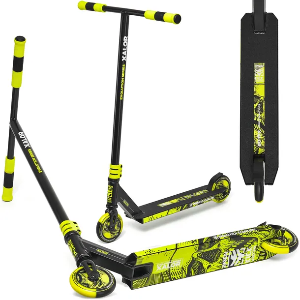 Hulajnoga Wyczynowa Stunt RAVEN Evolution Xalor Lime 120 mm HIC