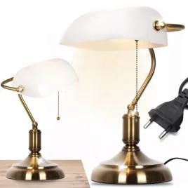 lampka-biurkowa-vintage-bankierska-nocna-bialy-szklany-abazur-retro-e27