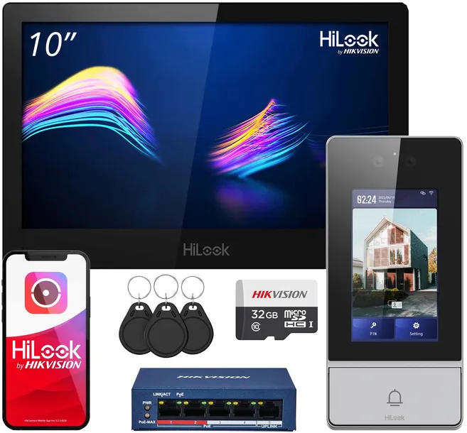 Wideodomofon IP WiFi z Rozpoznawaniem Twarzy Ekran LCD 10'' IP-VIS-ULTRA