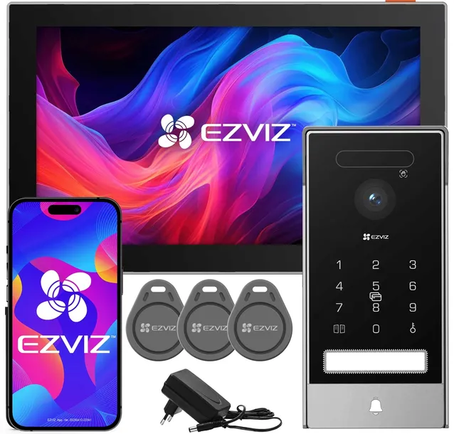 WIDEODOMOFON EZVIZ HP7 PRO 2-ŻYŁOWY WIFI KLAWIATURA CZYTNIK APLIKACJA