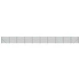 ogrodzenie-z-siatki-ze-stopami-slupkow-zielone-14x25-m