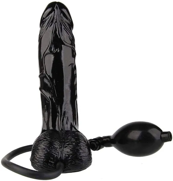 NADMUCHIWANY DUŻY SEX PENIS Z POMPKĄ NA PRZYSSAWCE