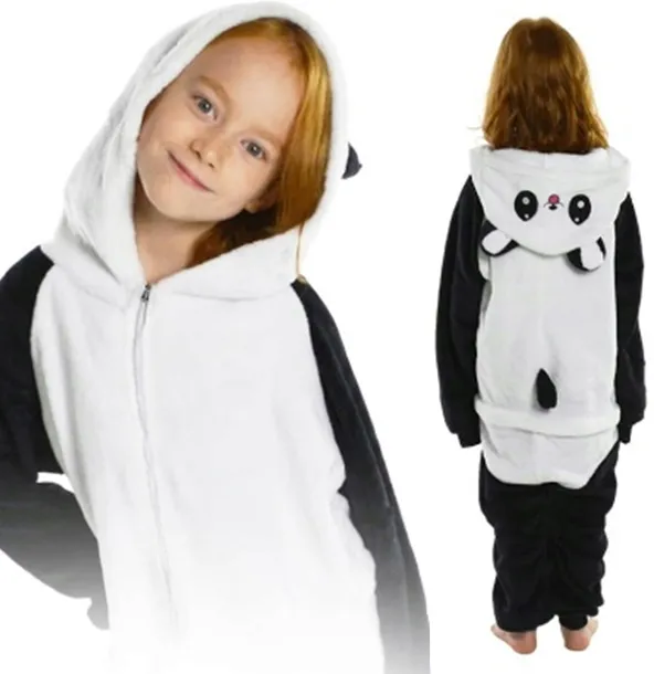 Panda Kigurumi Piżama Przebranie Jednoczęściowe Onesie dla Dzieci 130-140