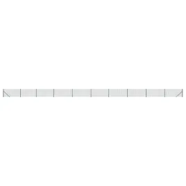 ogrodzenie-z-siatki-ze-stopami-slupkow-zielone-1x25-m