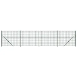 ogrodzenie-z-siatki-ze-stopami-slupkow-zielone-14x10-m