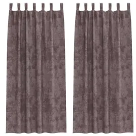 zaslona-z-zaslonami-2-pcs-brazowy-225-x-140-cm-aksamit