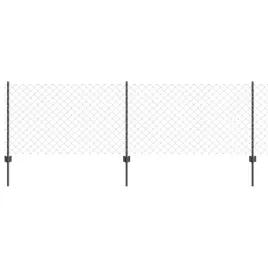 ogrodzenie-z-slupkami-szary-0-8-x-25-m-stal
