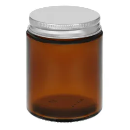 sloik-do-swiec-brazowy-150-ml-ze-srebrna-aluminiowa-nakretka-sisano
