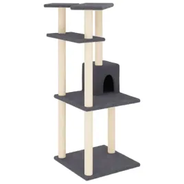 drapak-dla-kota-z-sizalowymi-slupkami-ciemnoszary-123-cm